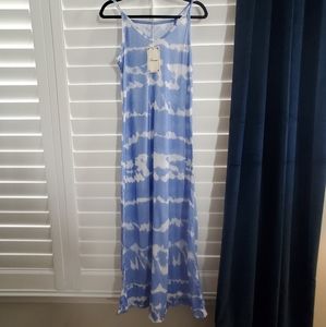 Boho maxi dress, tiedyed, size medium